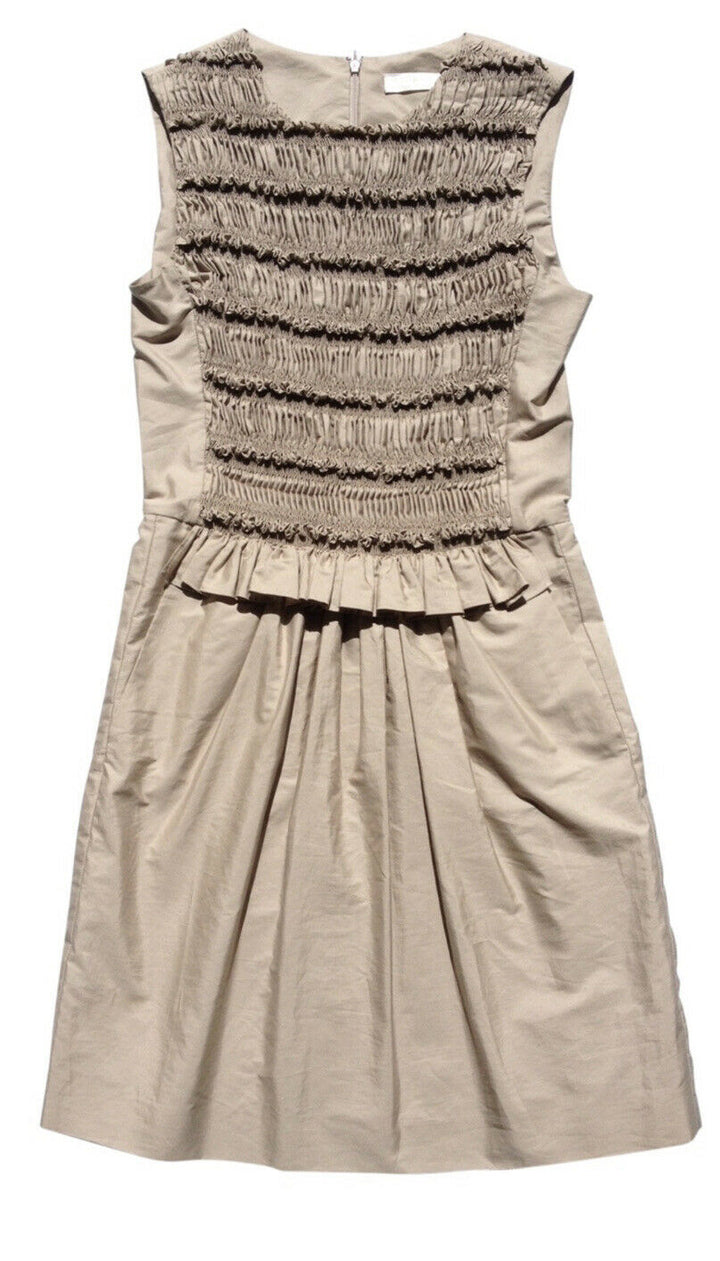Chloé Chloe Phoebe Philo Grey Rauch Dress Size F 34 US 2 UK 6 ladies