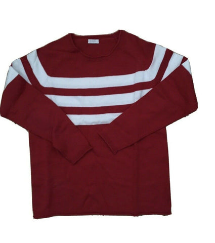Il Gufo Boys Red Knit White Striped Sweater Jumper 8 years Boys Children