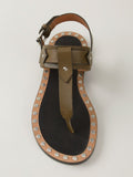 ISABEL MARANT Jewel leather flat sandals shoes Ladies