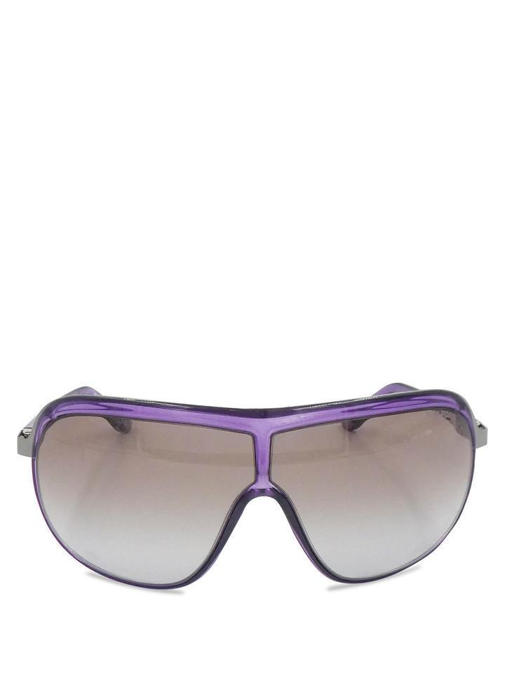 TOM FORD Mens Purple Shield Andre Aviator TF69 486 Gradient Sunglasses Men