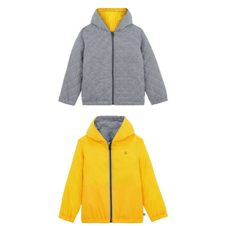 PETIT BATEAU Boys' REVERSIBLE WINDBREAKER JACKET Size 120/60 children
