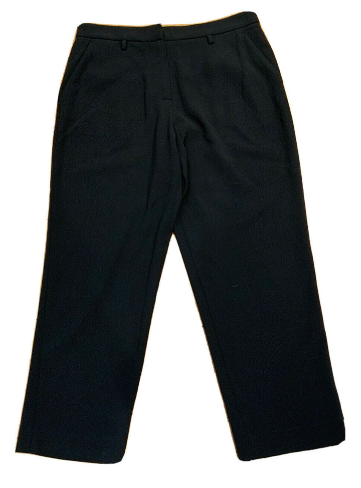 Brunello Cucinelli navy cropped trousers pants size I 40 US 4 UK 8 S SMALL ladies