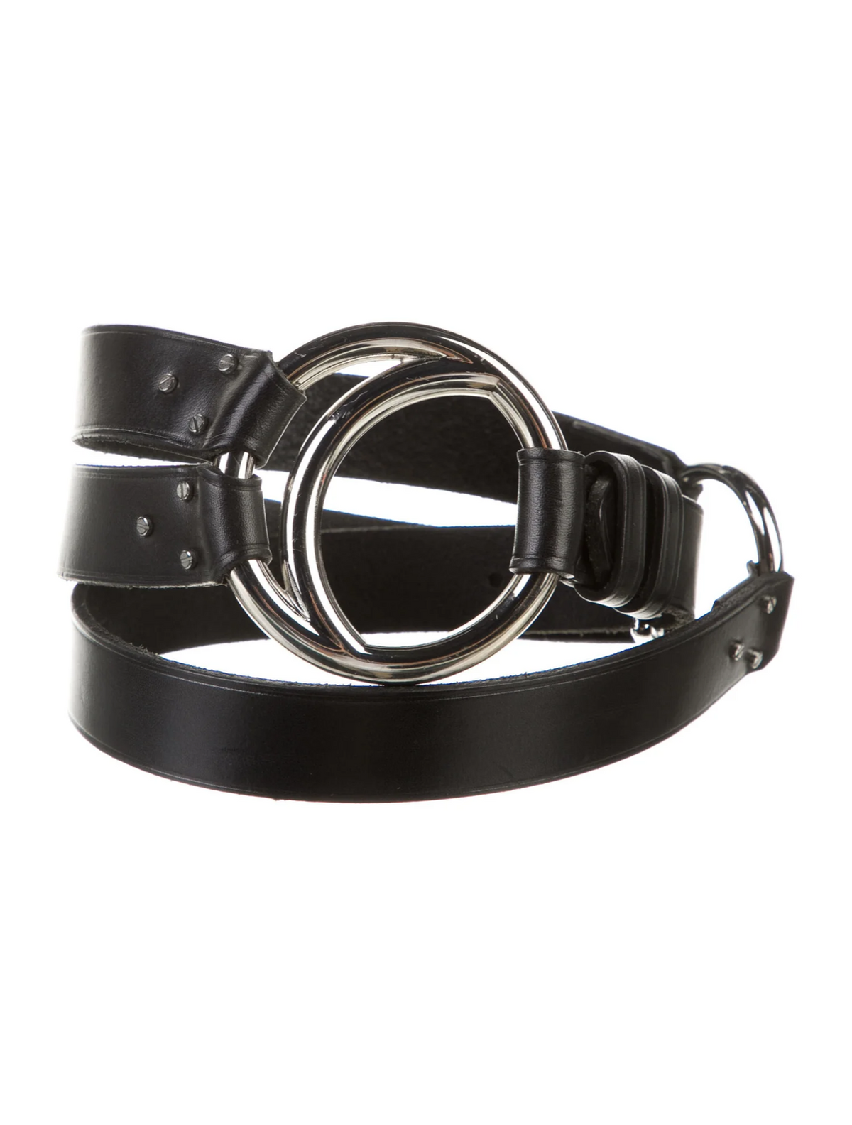 Rugby Ralph Lauren Genuine Leather Multi Black Belt size M medium ladies