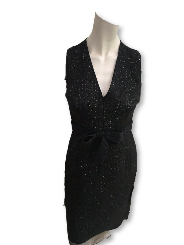 Giambattista Valli RUNAWAY Wool Sequins Shift Dress Size I 38 XXS Ladies