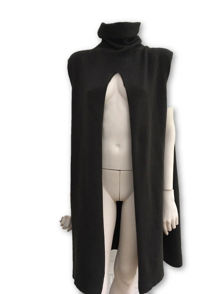 THE ROW turtleneck cashmere poncho top sweater jumper One Size LADIES