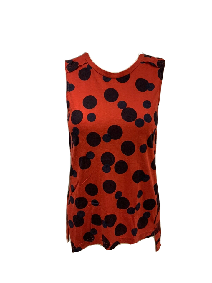 Stella McCartney Red Black Polka Dots Top T shirt Size I 40 UK 8 US 6 S small ladies