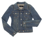 JUICY COUTURE Denim Jacket JEAN JACKET Biker Size P XXS ladies