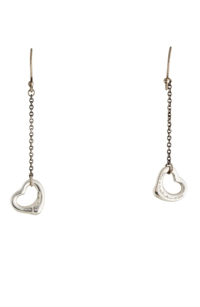 Tiffany & Co. Elsa Peretti Sterling Silver Open Heart Earrings, 11 MM –  Oliver Jewellery