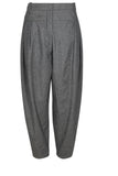 Limited LOUIS VUITTON Balloon Grey Wool Pants Trousers Size F 38 UK 10 US 6 ladies