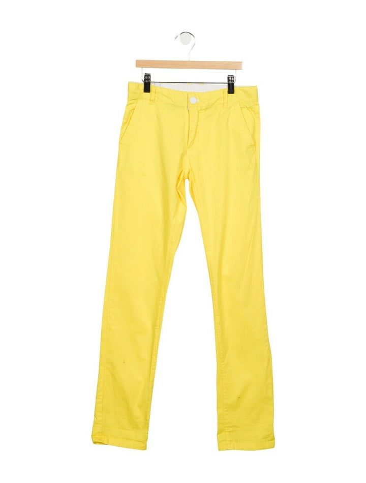 JACADI KIDS Boys' Straight-Leg Pants Trousers Yellow Size 3 years or 10 years Children