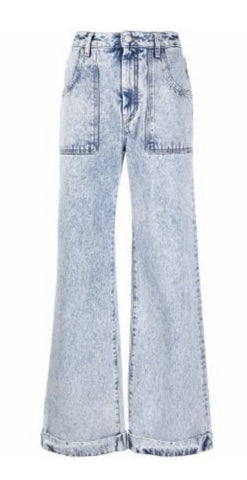 2022 ALESSANDRA RICH Most Sexy High-rise wide-leg jeans Size 27 ladies