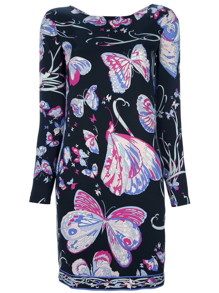 Emilio Pucci silk women’s butterfly printed dress I 42 UK 10 US 8 Ladies