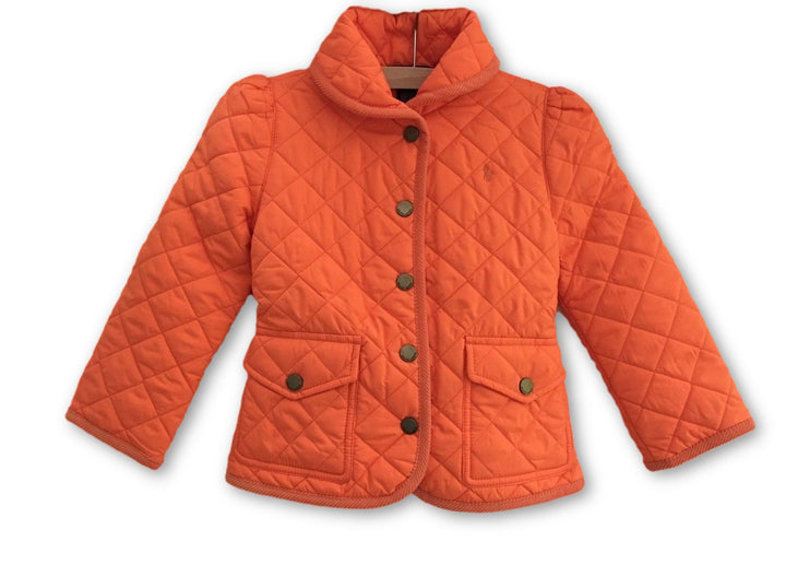 Ralph Lauren Polo Orange Quilted Jacket 4 years old Children