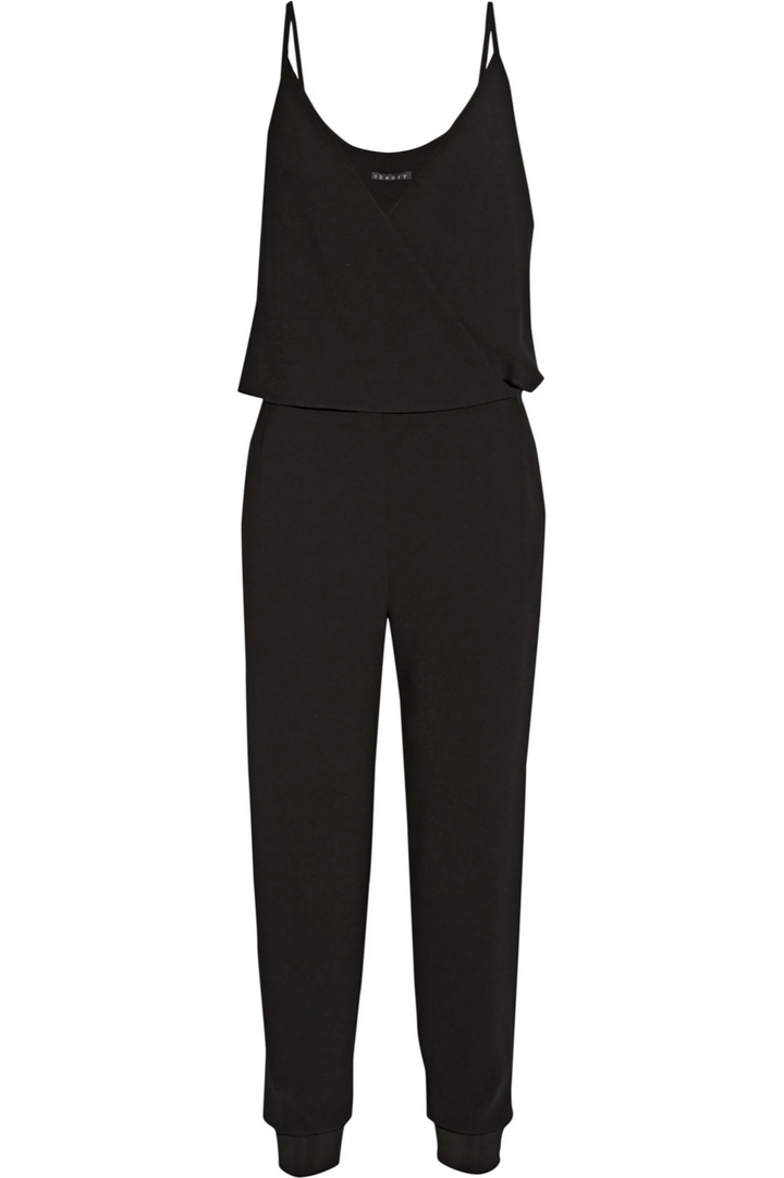 THEORY Odila crepe jumpsuit black  Size US 4 UK 8 S SMALL  ladies