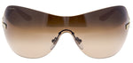 BVLGARI Shield Sunglasses 6054-B-M 278/13 Brown with Swarovski crystals Bulgari Ladies