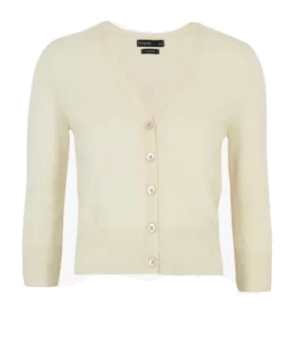 Marks & Spencer M&S Cropped Cream Cardigan Size UK 8 EU 4 ladies