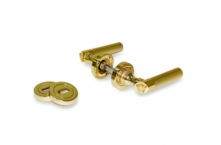 Versace Home Classic Medusa 24K Gold Paired Door Handles 100% Authentic