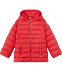 Petit Bateau Girls Puffer Coat Jacket in Red Size 6 years 114 cm children