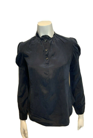 Nave Silk Fitted Blouse Size US 2 EU 40 UK 4 XS ladies