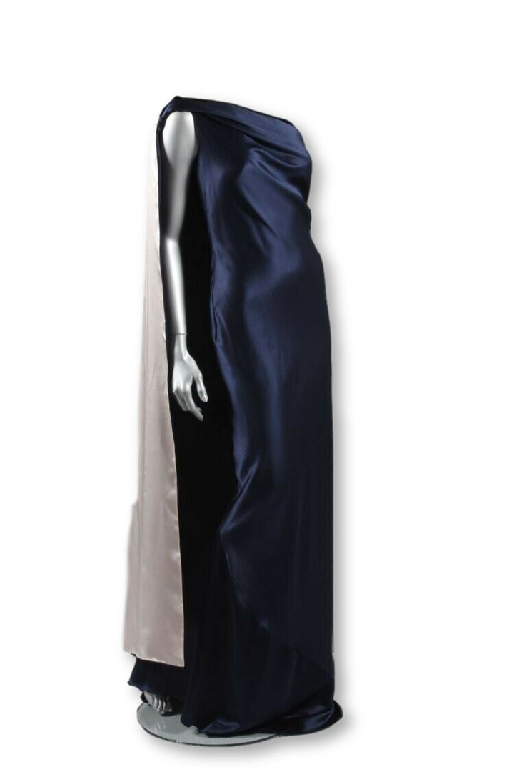 Alexander McQueen midnight blue bias evening gown 2008 I 42  Ladies