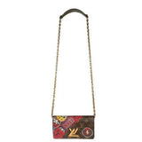 SOLD OUT Limited LOUIS VUITTON Monogram Epi Kabuki Twist Chain Wallet Bag ladies