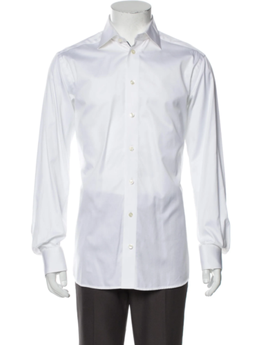 Baglioli Milano LONG SLEEVE BUTTON-UP STRIPED SHIRT SIZE 40 15 3/4" men