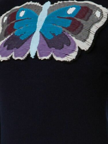 MARY KATRANTZOU Runaway Tuco Embroidered cashmere knit sweater jumper S Small Ladies