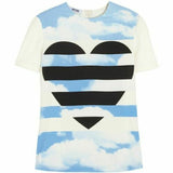 Moschino Clouds Heart Print Top Ladies
