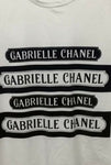 CHANEL 2017 Gabrielle Chanel Velvet T-Shirt F 42 UK 14 US 12 ladies