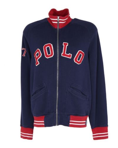 RALPH LAUREN POLO NAVY ZIP-UP SWEATSHIRT SIZE M MEDIUM MEN