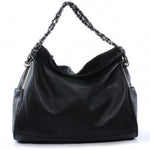 CHANEL Lambskin Large Ultimate Soft Shoulder Bag Hobo in Black Ladies