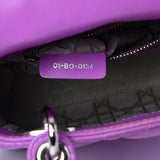 Christian Dior Mini Lady Lambskin Cannage Dior Purple Bag Handbag MOST WANTED ladies