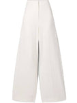 Diane von Furstenberg DVF White Linen Wide Leg Pants Trousers Size US 4 UK 8 S ladies
