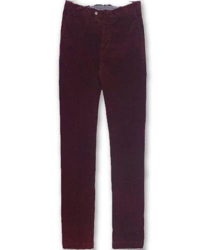 HACKETT LONDON MENS SANDERSON ASHBY WINE CORDUROY CORDS TROUSERS PANTS Men