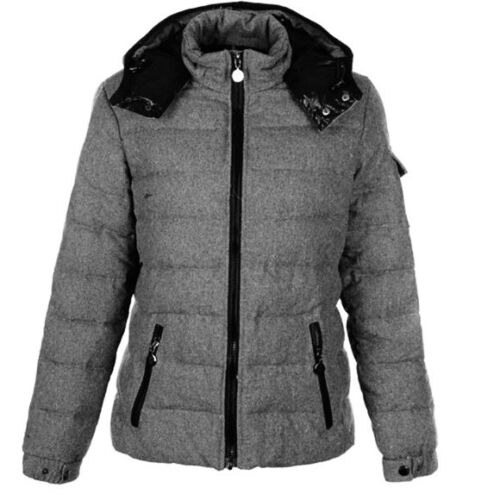 MONCLER Bady Wool Down Puffer Jacket Grey Size 1 S small ladies