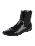 TOD'S Square-Toe Black Leather Ankle Boots Shoes 36 1/2 UK 3.5 US 6.5 Ladies