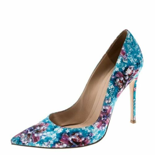Gianvito Rossi X Mary Katrantzou $800 pumps heels shoes 39 1/2 US 9.5 UK 6.5 ladies