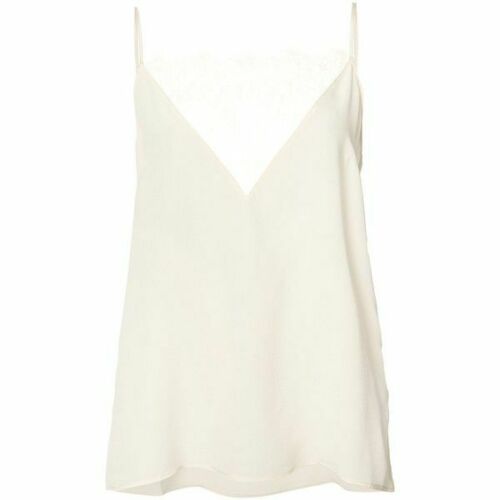 Silk Cami Camisole Neutral Top Size L large ladies