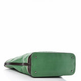 CHANEL Runaway Lambskin Quilted Country Club Tote Green Black Tote Bag Handbag bag