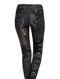 Noli Yoga Liquid Studio Leggings - Gold Guerra Women's Size XS ladies