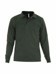 Sun 68 Cotton Jersey Long Sleeve Polo Dark Green For Men Size L Large Men