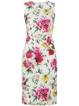 Dolce & Gabbana Sleeveless Floral Brocade Sheath Day Dress Size I 42 ladies