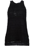 VINCE Women's Black Geo Lace Tank Top Blouse Size US 6 UK 10 Ladies
