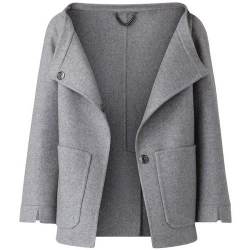 Burberry Prorsum Grey Pure Cashmere Jacket Blazer Coat I 38 US 4 UK 8 Ladies