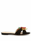 Charlotte Olympia Tropical suede slides slippers Shoes Size 36  ladies
