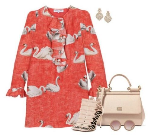 paul and joe silk dress Paul and Joe Women's NEREIDES Midi Length Dress in Printed Silk Pongee bowns cambridge