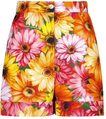 Dolce & Gabbana D&G Floral daisy & Margaret -print shorts Size I 46 UK 14 US 10 ladies