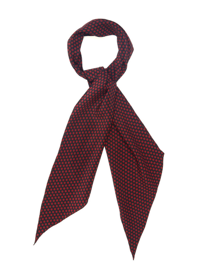 Saint Laurent Polka-dot print silk-crepe neck scarf ladies