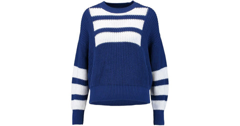 SELF-PORTRAIT Intarsia cotton jumper sweater Size L large ladies