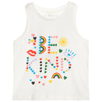 Stella McCartney KIDS Girls' "Be Kind" Sleeveless Top T shirt 6 years children